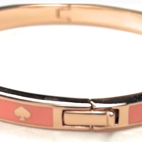 Kate Spade Coral and Gold Spade Bracelet - Picture 2 of 5